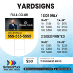 Full Color Yard Sign 24x18in