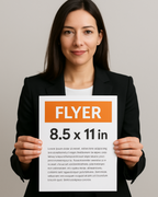 Flyer 8,5x11” 80lbs Printed Both sides