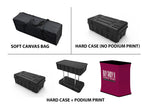 Pop Up Fabric Display 10ft Straight Velcro (fabric + hardware)