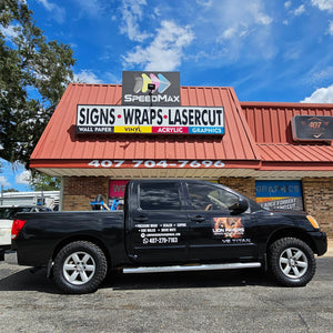 Commercial Lettering for Truck