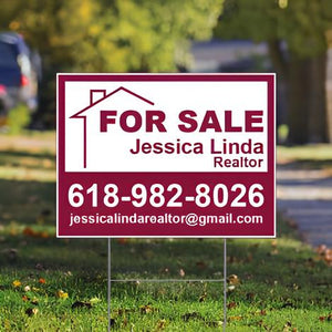 1 Color Yard Sign 24x18in