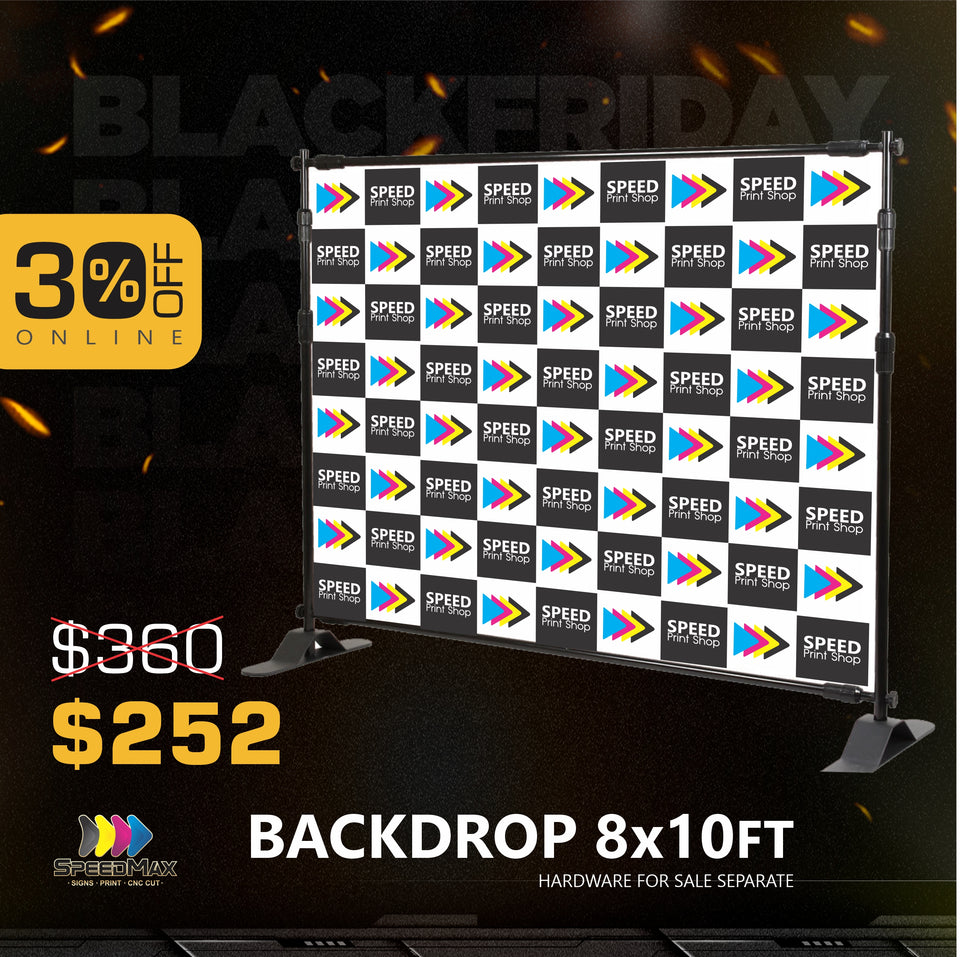 Vinyl Backdrop 10x8ft