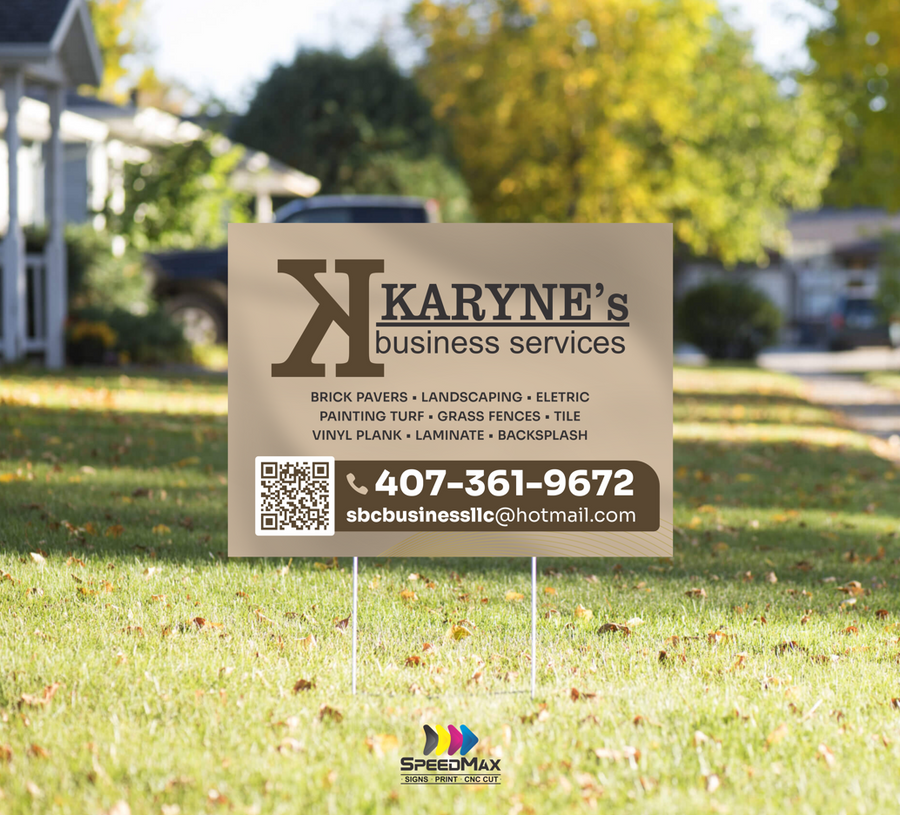 Full Color Yard Sign 24x18in