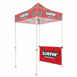 5ft Canopy Halfwall with Rail