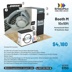Booth M - 10x10ft