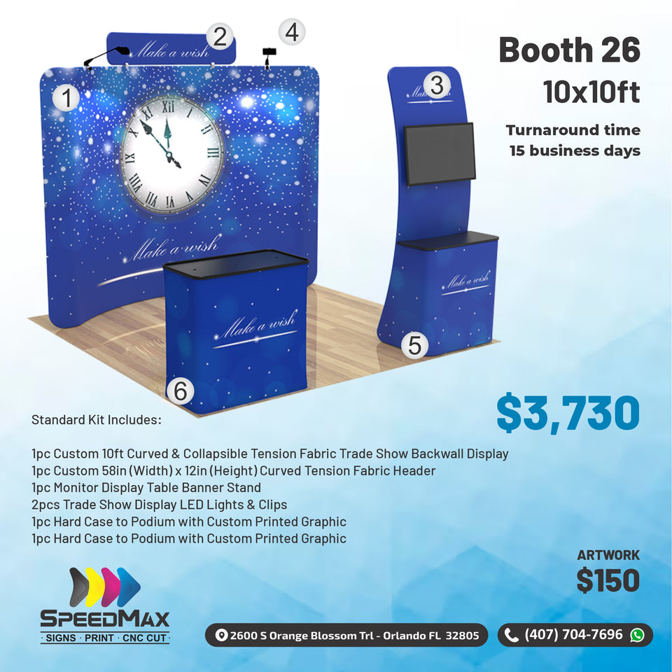Booth 26 - 10x10ft