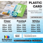 White | Plastic Business Card