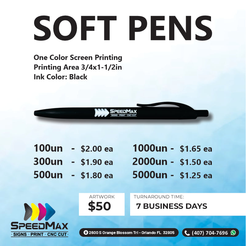 Soft Touch Pen – SpeedMax Signs
