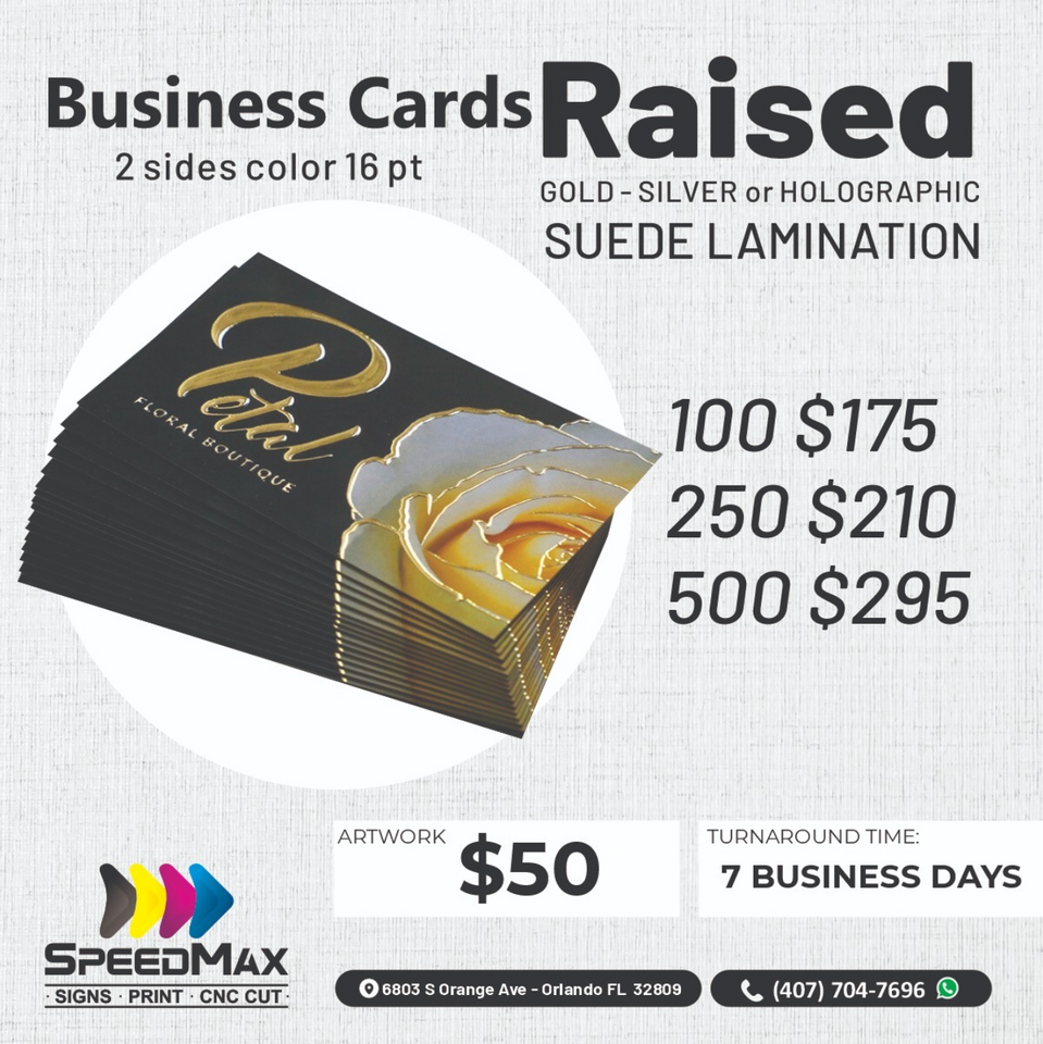 Raised Business Card