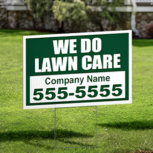 1 Color Yard Sign 18x12in