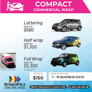 Lettering for Compact Car