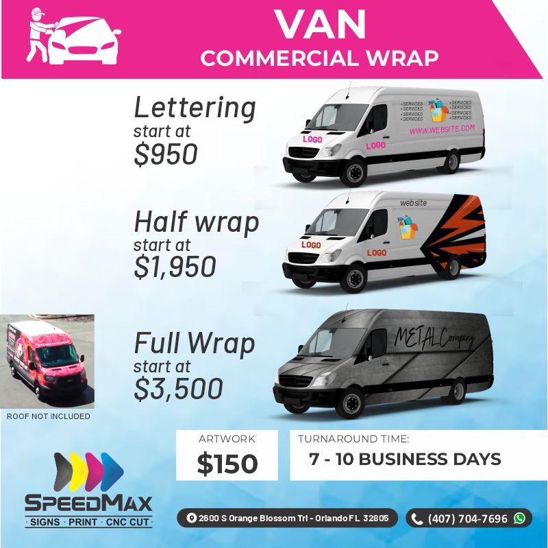Commercial Lettering for Van