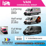 Commercial Lettering for Van