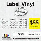 Labels 2x2in or 5x5cm