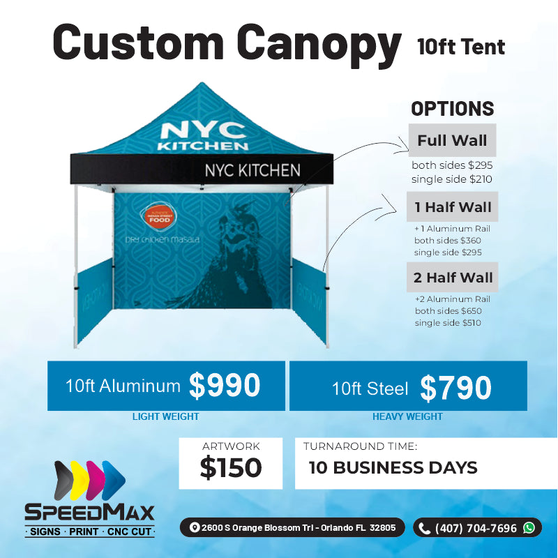 10ft Aluminum Canopy