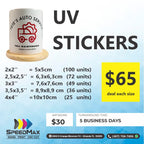 UV Stickers - Glossy Finish