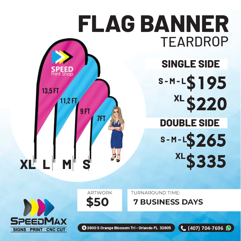 Teardrop | Flag Banner