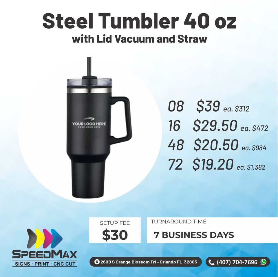 Steel Tumbler - 40oz
