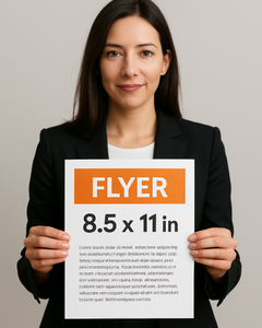 Flyer 8,5x11” 80lbs Printed Both sides