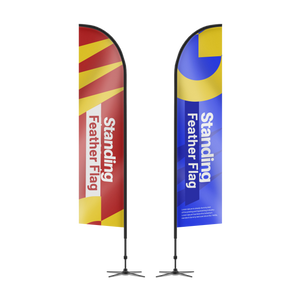 Flag Banner Feather Printed Both Sides