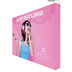 Pop Up Fabric Display 10ft Straight Velcro (fabric + hardware)
