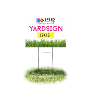 Yard Sign Coroplast Full Color 12×18”