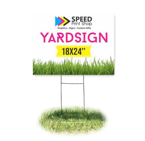 Yard Sign Coroplast Full Color 18×24”
